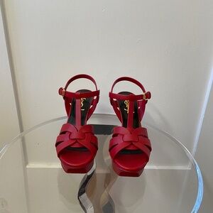 Red Platform Yves Saint Laurent Sandals